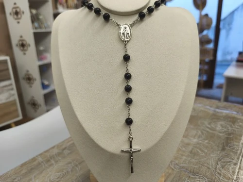 Chapelet perle noire