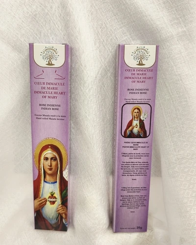 Encens Cœur Immaculé de Marie /Senteur Rose Indienne