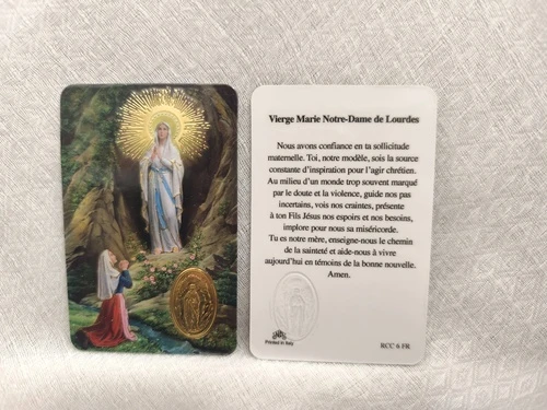 Carte de prière – Notre-Dame de Lourdes