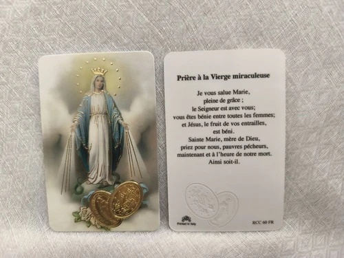 Carte de prière – Vierge Miraculeuse