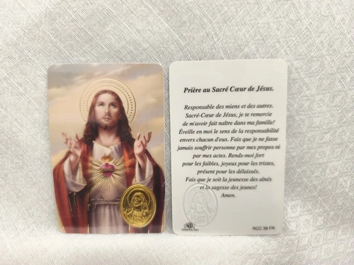 Carte de prière – Sacré-Cœur de Jésus